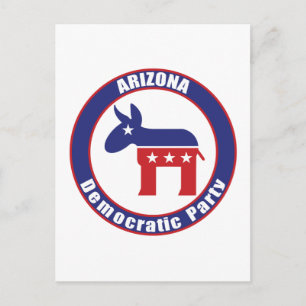 Arizona Demokratisches Party Einladungspostkarte