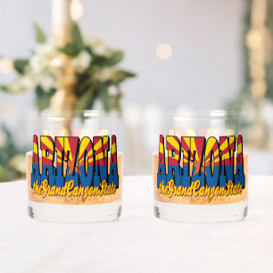Arizona der Grand Canyon Staat Whiskyglas