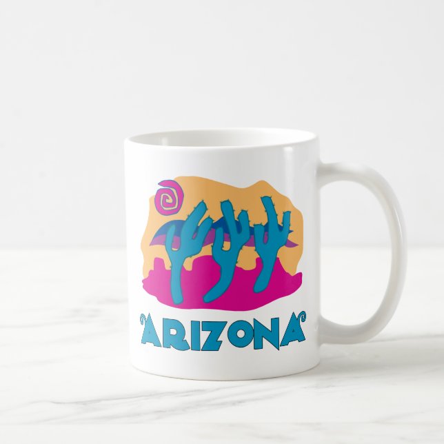 Arizona Desert Blue Kaffeetasse (Rechts)