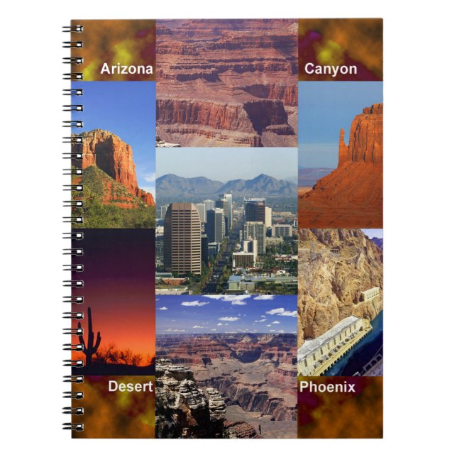 Arizona Desert Collage Notizblock (Vorderseite)