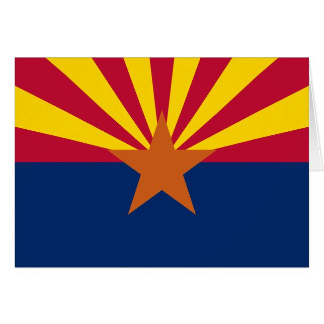 Arizona Drapeau : Réglage de Star Sun, État du cui (Devant horizontal)