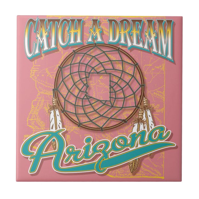 Arizona Dream Catcher Fliese (Vorderseite)