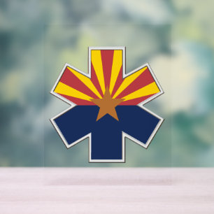 Arizona EMS Star of Life Acrylschild
