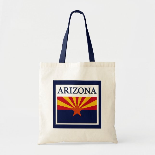 Arizona Etat Drapeau Design Budget Canvas Sac four (Devant)