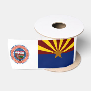 Arizona-Fahne-Siegel Satinband
