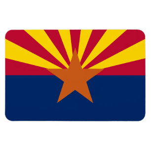 Arizona Flag, American The Copper State Magnet