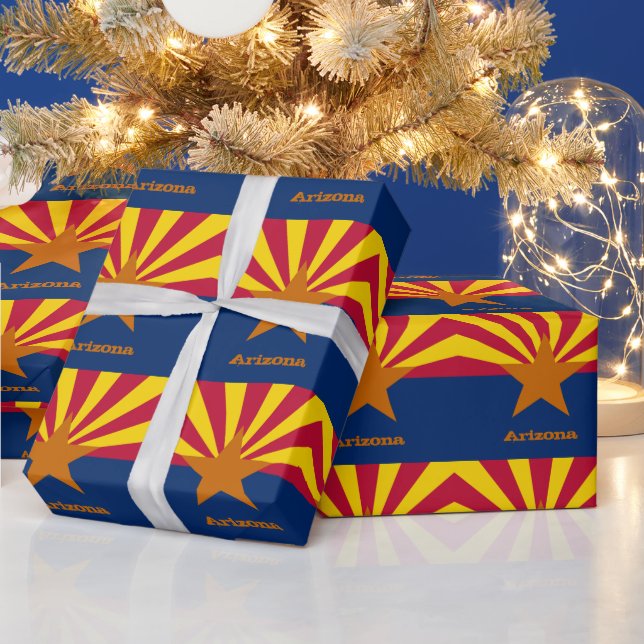 Arizona Flag & Arizona gibt Geschenke Amerika /Spo Geschenkpapier (Feiertage)