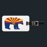 Arizona Flag Bear Gepäckanhänger<br><div class="desc">Arizona has it all,  desert,  forests,  mountains,  lakes. There's climbing,  skiing,  hiking,  paddling,  and endless terrain to pursue all of your outdoor activities!  This cool design is the Arizona State Flag inside of a bear.</div>