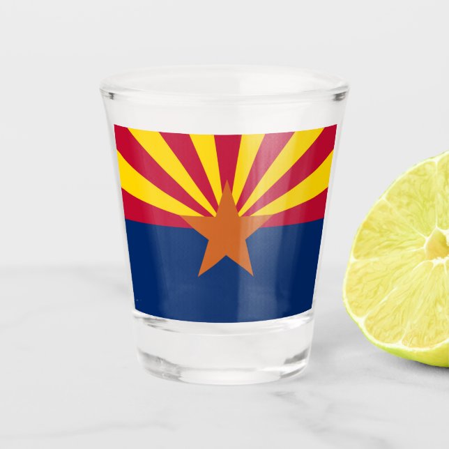 ARIZONA FLAG SCHNAPSGLAS (Vorderseite)