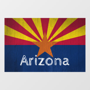 Arizona Flag Star Fensteraufkleber
