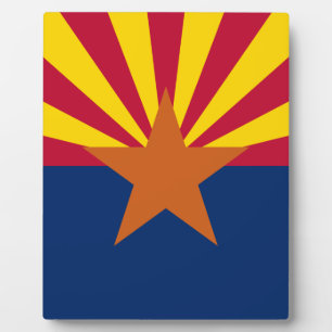 Arizona-Flagge, American The Copper State Fotoplatte