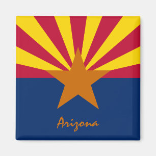 Arizona flagge & Arizona, USA Urlaubs-/Sportfans Magnet