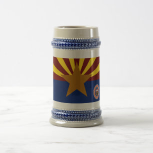 Arizona-Flagge Bierglas
