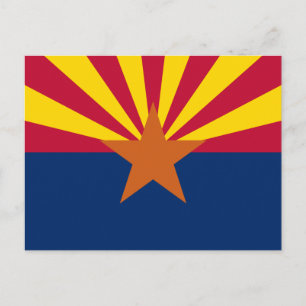 Arizona-Flagge Postkarte