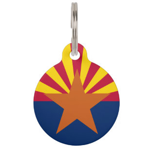 Arizona-Flagge: Sternensonne, Der Kupferstaat Haustiermarke