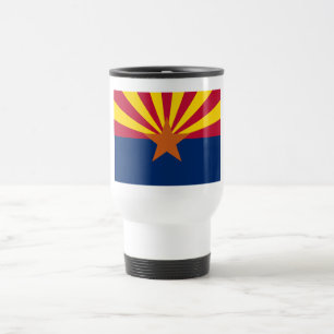 Arizona-Flagge: Sternensonne, Der Kupferstaat Reisebecher