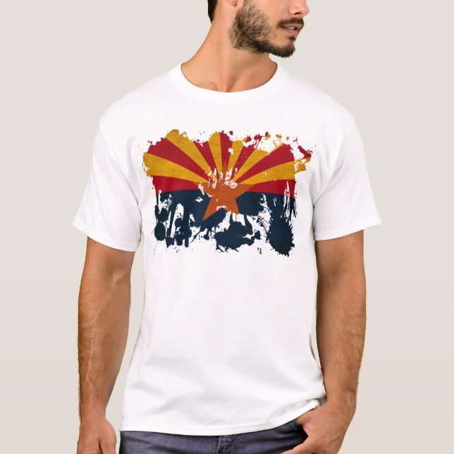 Arizona-Flagge T-Shirt (Vorderseite)