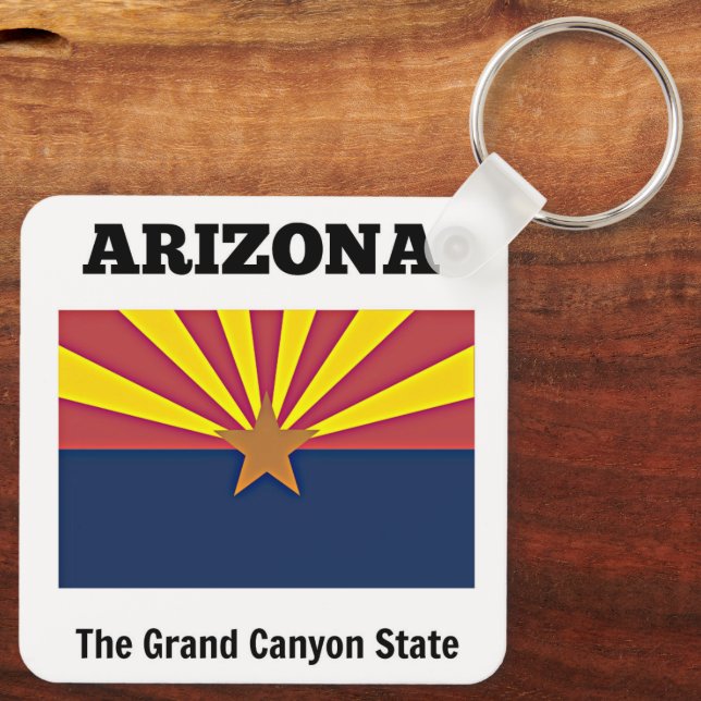 Arizona, Flagge und Motto, Schlüsselanhänger (Rückseite)