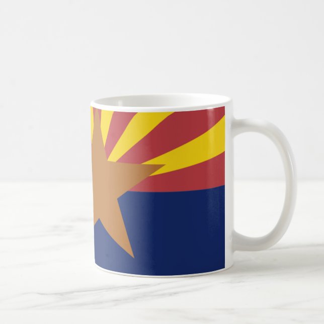 Arizona-Flaggen-Karte Kaffeetasse (Rechts)