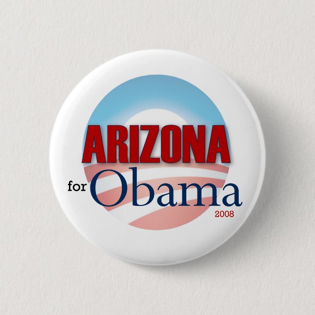 Arizona für Obama Button (Vorderseite)