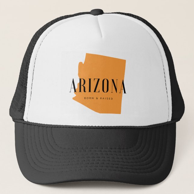Arizona Geboren & aufgewachsen Truckerkappe (Vorderseite)