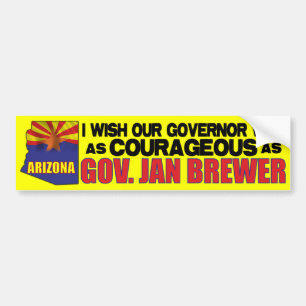 Arizona-Gouverneur-Jan.-Brauer Autoaufkleber