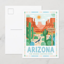 Arizona - Grand Canyon Staat Sommerreise Postkarte