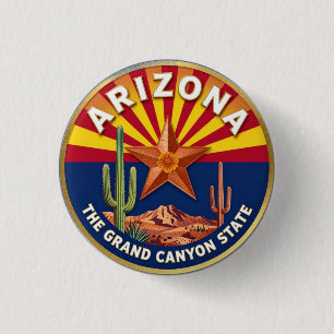 ARIZONA Grand Canyon State Emblem Button