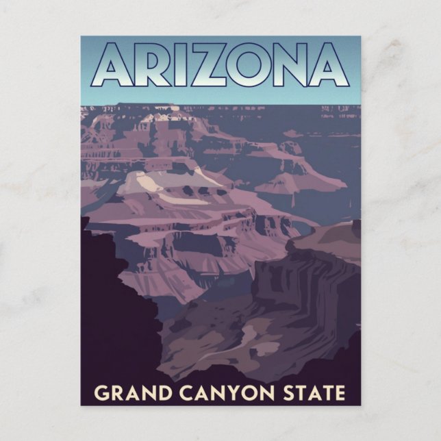 Arizona Grand Canyon State Postkarte (Vorderseite)