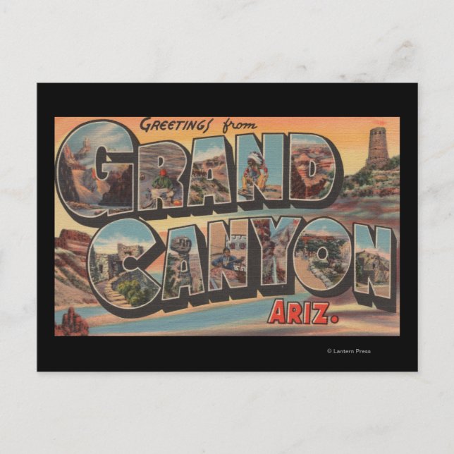 Arizona - Große BuchstabenszenenArizona Postkarte (Vorderseite)