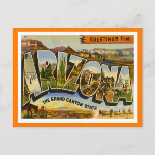 Arizona Grüße aus den US-Bundesstaaten Postkarte