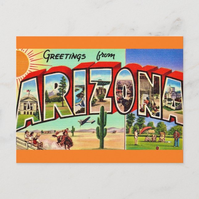 Arizona-Grußkarte Postkarte (Vorderseite)