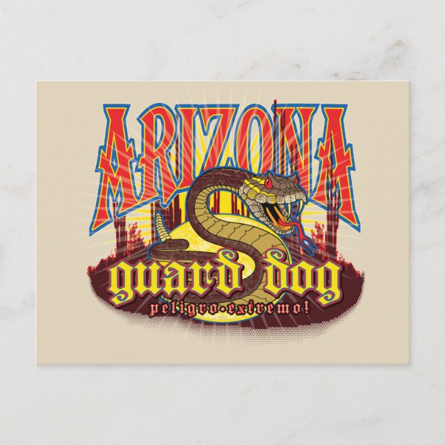 Arizona Guard Dog Snake Postkarte (Vorderseite)