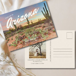 Arizona Hochzeit Speichern Sie das Datum Postkarte