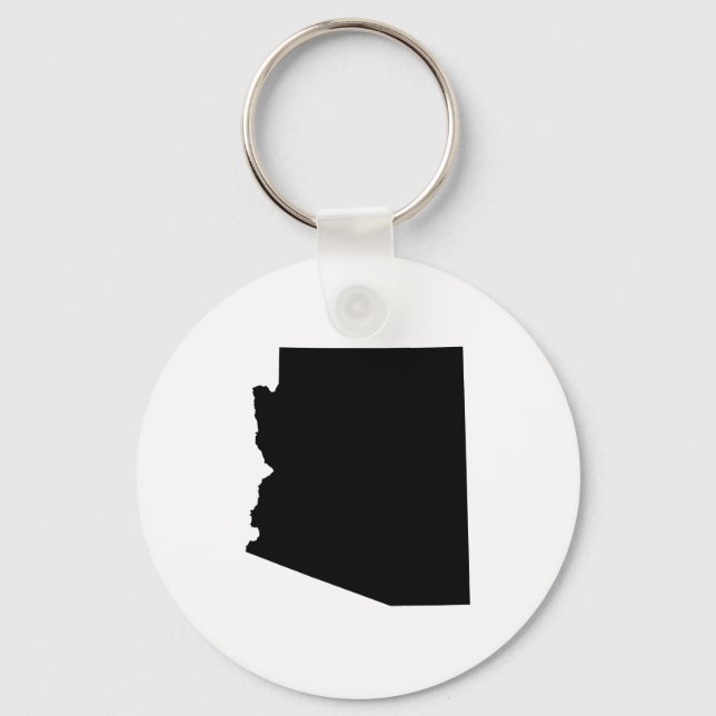 Arizona in Schwarz Schlüsselanhänger (Vorderseite)