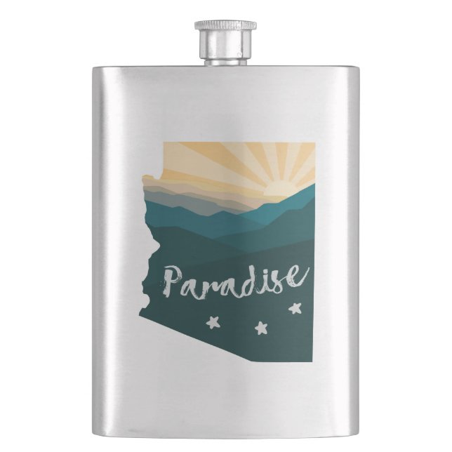 Arizona ist Paradies Flachmann (Vorderseite)