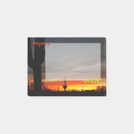 "Arizona ist Phantastisch!" Sunset Sonoran Desert  Post-it Klebezettel