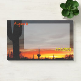 "Arizona ist Phantastisch!" Sunset Sonoran Desert  Post-it Klebezettel