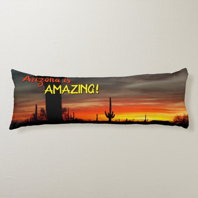 "Arizona ist Phantastisch!" Sunset Sonoran Desert  Seitenschläferkissen (Vorderseite)