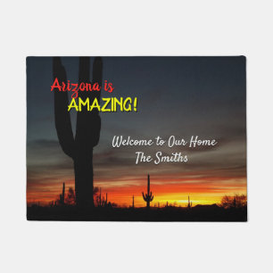 "Arizona ist unglaublich!" Sonnenuntergang Sonoran Fußmatte