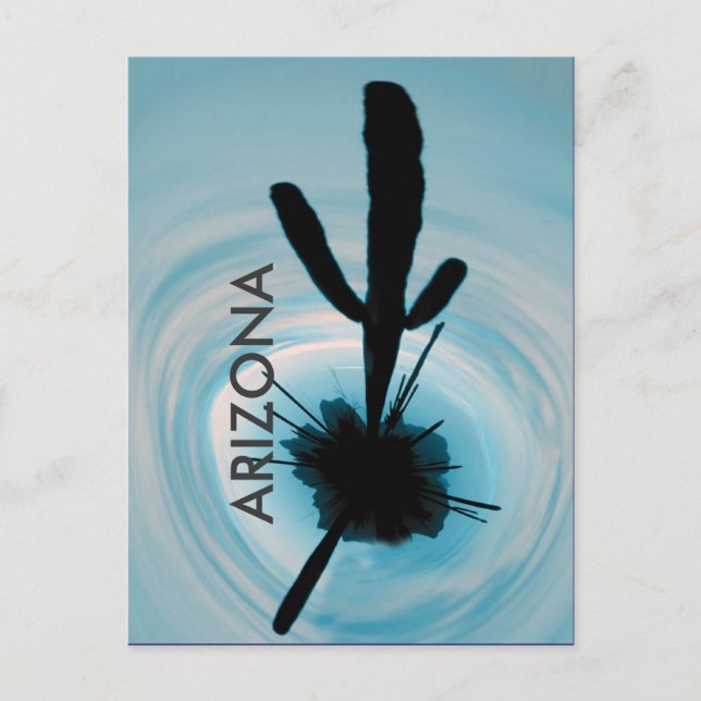 Arizona-Kaktus Postkarte (Vorderseite)