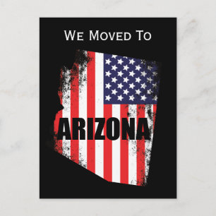 Arizona Karte Amerikanische Flagge Freiheit Umzug