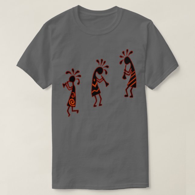 Arizona Kokopelli Stamm-Flute-Spieler T-Shirt (Design vorne)