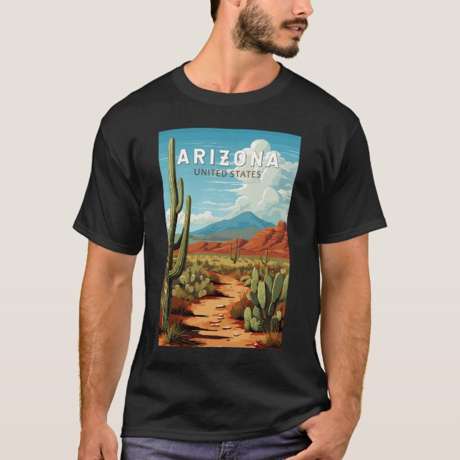 Arizona Kunstvoll wandern Vintag T-Shirt (Vorderseite)