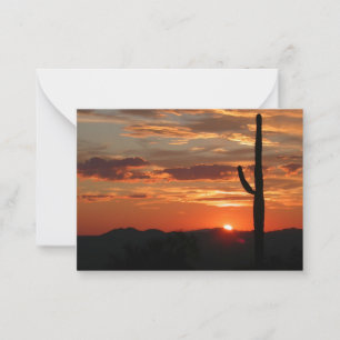 Arizona Landschaft Sonnenuntergang Mitteilungskarte