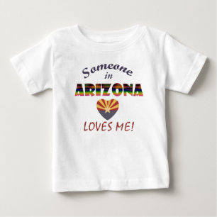 Arizona Lieben Me Herzenfahne Baby T-shirt