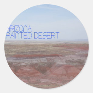 Arizona malte Wüste Runder Aufkleber