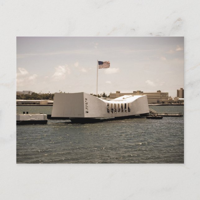 Arizona Memorial Pearl Harbor Postkarte (Vorderseite)