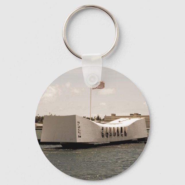 Arizona Memorial Pearl Harbor Schlüsselanhänger (Vorderseite)