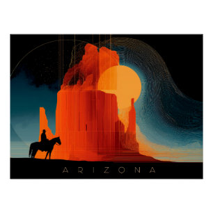 Arizona, Monumental, Minimalistischer Stil Poster